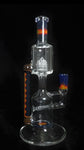 SOLD Custom Blue/Orange Wig Wag Rig from Sovereignty - Natures Way Glass