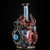 Horned Breath Ice Wig Wag Banger Hanger and Opal Coin - Natures Way Glass