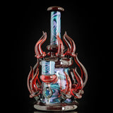 Horned Breath Ice Wig Wag Banger Hanger and Opal Coin - Natures Way Glass