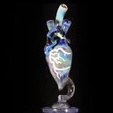 Glass Heart Pedestal Rig by JOP - Natures Way Glass