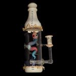 RAM x Muller Sandblasted Voodoo Snake Doll in a Bottle w/ Inline Perc - Natures Way Glass